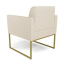 Ver imagem 5 de Poltrona Sala Decorativa Marisa Industrial Dourado Sintético D03 - D’Rossi