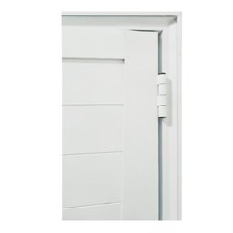 Porta Lambril de Alumínio Esquerda 210 x 90cm com Friso Linha Veneza Esquadrias Bergamo - 8