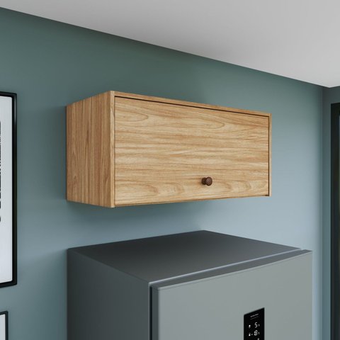Armário Basculante Aéreo 70cm Torino Marrom/Mel