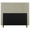 Ver imagem 2 de Cabeceira Cama Box Solteiro Dallas 90cm Sintético Bege - Desk Design