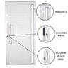 Porta Lambril de Alumínio Direita 210 x 80cm com Visor Linha Veneza Esquadrias Bergamo - 4