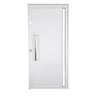 Porta Lambril de Alumínio Direita 210 x 80cm com Visor Linha Veneza Esquadrias Bergamo - 1