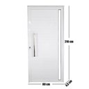 Ver imagem 3 de Porta Lambril de Alumínio Direita 210 X 80cm com Visor Linha Veneza Esquadrias Bergamo