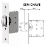 Fechadura 3f C265 Fecho Pivotante Rolete Branco - 3
