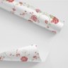 Papel De Parede Ades. Floral Branco Rosas Tons Goiaba - 10m - 3