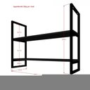 Ver imagem 5 de Prateleira Suspensa para Cozinha - Suporte Industrial e Nichos Decorativos