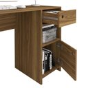 Ver imagem 5 de Mesa para Escritório 1 Porta e 1 Gaveta Byte Marrom/Mel/Preto