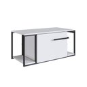 Ver imagem 4 de Gabinete Suspenso para Banheiro 80cm Paricel 1 Porta 