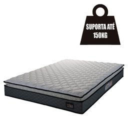 Colchão Casal Hellen Strong Pillow Top D45 138x188x24cm Cinza - 5 Colchão Casal Hellen Strong Pillow Top D45 138x188x24cm Cinza - 5