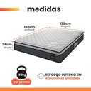 Ver imagem 3 de Colchão Casal Hellen Strong Pillow Top D45 138x188x24cm Cinza