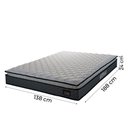 Ver imagem 3 de Colchão Casal Hellen Strong Pillow Top D45 138x188x24cm Cinza