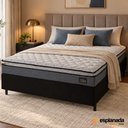 Ver imagem 2 de Colchão Casal Hellen Strong Pillow Top D45 138x188x24cm Cinza