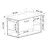 Gabinete Suspenso para Banheiro 80cm P1007 Sem Cuba - 6