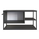 Ver imagem 3 de Gabinete Suspenso para Banheiro 80cm P1007 sem Cuba Preto/Grafite