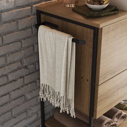 Gabinete para Banheiro 80cm Paricel 1 Porta e 1 Gaveta - 6