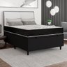 Cama Box Baú Casal Colchão Tóquio Preto Suede 138x188x61cm - 6