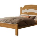 Ver imagem 2 de Cama de Casal 100% MDF 144cm x 195cm x 107cm Bege/Nature/Off White