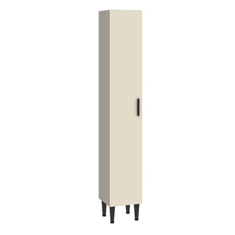 Armário Paneleiro para Cozinha Max 33 X 195 Cm 1 Porta Mdp Cinza Champanhe - Clicklar