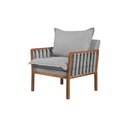 Ver imagem 1 de Poltrona Decorativa Jeniffer Linho Cinza Claro