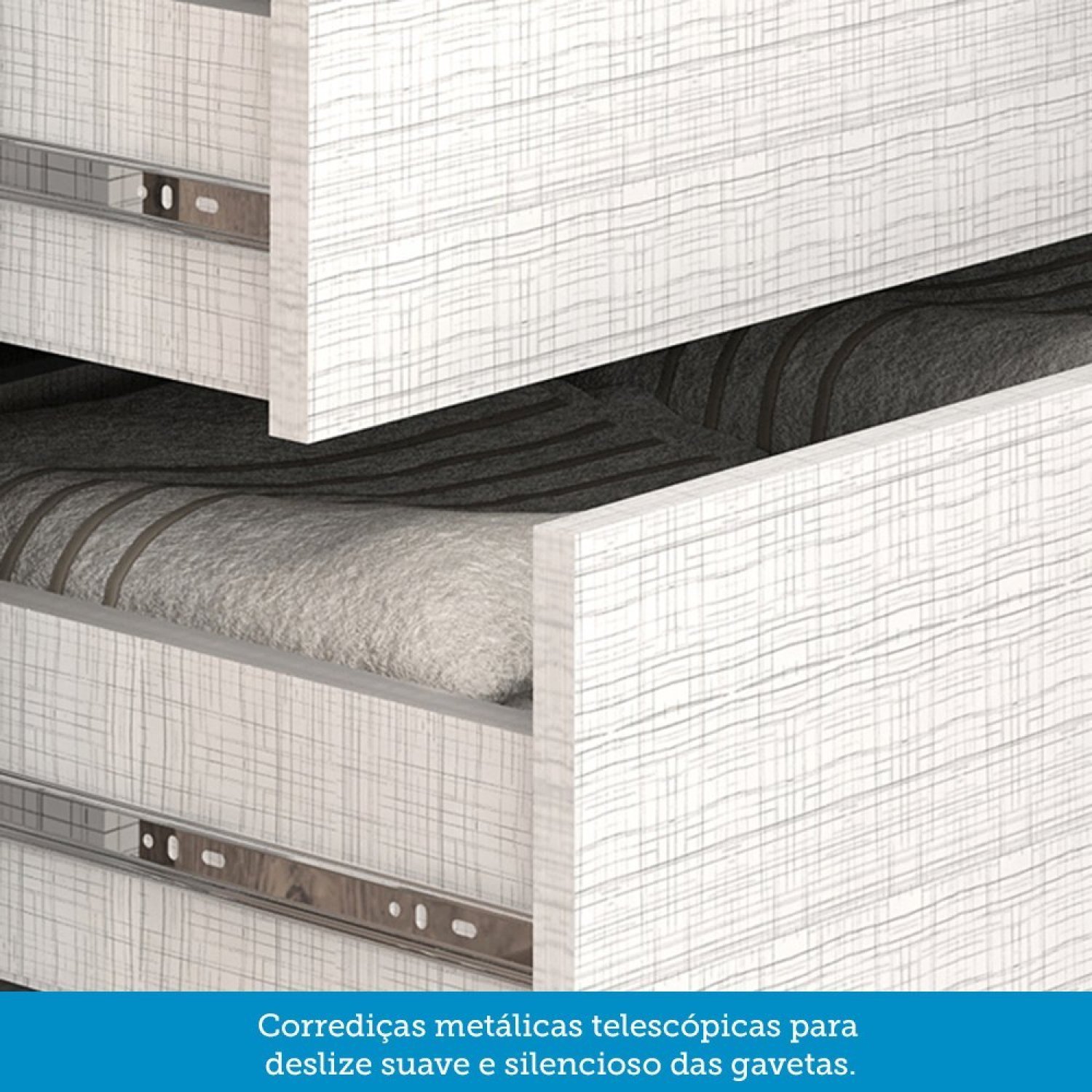 Guarda Roupa Solteiro 140cm 2 Portas de Correr com Espelho 100% Mdf Cinerária Espresso Móveis - 4