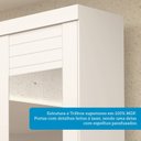 Ver imagem 6 de Guarda-roupa Solteiro 2 Portas de Correr com Espelho 100% MDF 140cm Cinerária Espresso Móveis