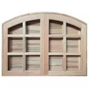 Ver imagem 1 de Janela de Abrir / Abrir em Arco de Madeira Padrão Cedro Batentes de 10 Cm-1.20(l)x1.00(a)