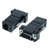 Adaptador Vga para Rj45 - Transmite Imagem por Cabo de Rede Cat 5 e Cat 6 - 1