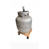 Base Suporte com Rodinha para Botijão Bujão de Gás Cozinha - 1