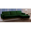 Ver imagem 3 de Sofá 3 Lugares 2,10m Living com Chaise Lavinia Linho Verde Adonai Estofados