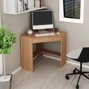 Ver imagem 3 de Escrivaninha de Canto com 1 Gaveta, Armário Baixo e Armário Alto