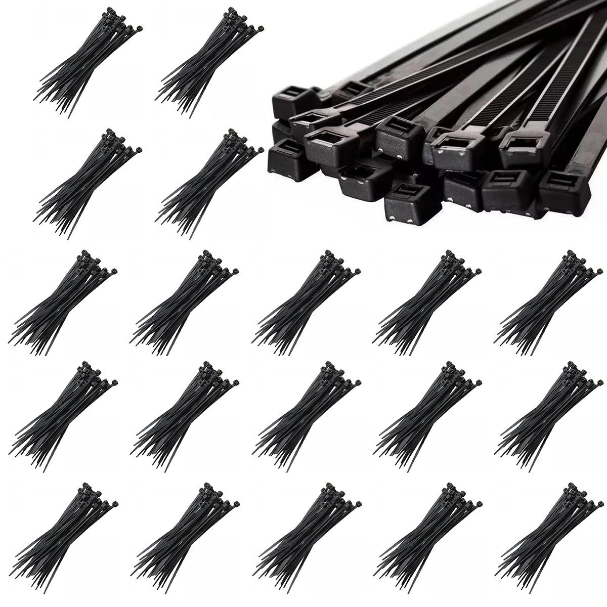 Abra Adeira De Nylon Mm X Mm Kit Uni Preto Enforca Gato Cinta Plastica Leva Pra Malhar