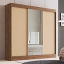 Ver imagem 1 de Guarda-Roupa Casal com Espelhos 3 Portas de Correr 4 Gavetas Multimóveis