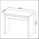 Ver mais imagens de Conjunto Escrivaninha 1 Gaveta 90cm com Estante Branco