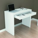 Ver imagem 4 de Conjunto Escrivaninha 1 Gaveta 90cm com Estante Branco
