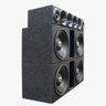Caixa com 4 Woofer Triton TR620 12 Polegadas de 3080wrms - 3