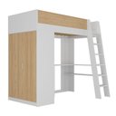 Ver imagem 5 de Cama Alta Infantil com Guarda-roupa Mezzo