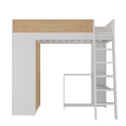 Cama Alta Infantil com Guarda-roupa Mezzo - 6 Cama Alta Infantil com Guarda-roupa Mezzo - 6