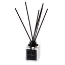 Ver imagem 1 de Difusor Varetas Vidro 100ml Enfeites Pretos - Fragrância: Daslu
