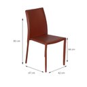 Ver imagem 2 de Cadeira para Sala de Jantar 85cm X 43cm Glam