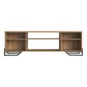 Ver imagem 4 de Rack Para TV ate 60 Polegadas Estilo Industrial 180cm em MDP e Portas Teladas P1027