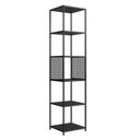 Ver imagem 3 de Estante de Livros Industrial 40CMX180CM 5 Prateleiras P1023 Preto