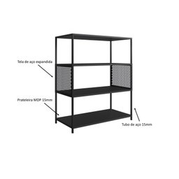Estante Industrial Baixa 77cmx94cm P1024 - 5