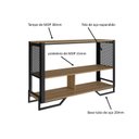 Ver imagem 3 de Aparador 2 Prateleiras Estilo Industrial Telado P1021