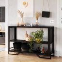 Ver imagem 1 de Aparador 2 Prateleiras Estilo Industrial Telado P1021