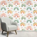 Ver imagem 2 de Papel de Parede Infantil Arco-Íris Aquarela-60x300cm