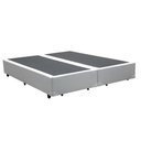 Ver imagem 1 de Cama Box Queen 158 Bipartido Bello Box - Tecido Sintético Branco