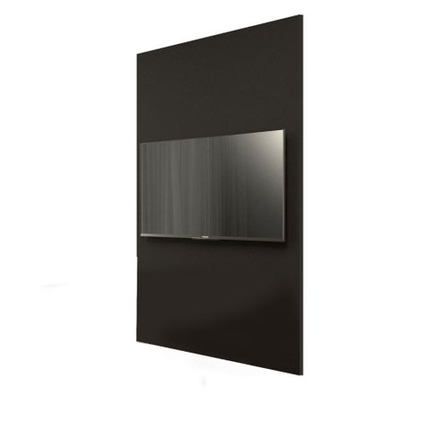 Painel de Tv P/ Sala de Reunião 195cm X 110cm Pp F5 Office Cor:preto