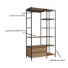 Guarda Roupa Closet Industrial P1025 - 3