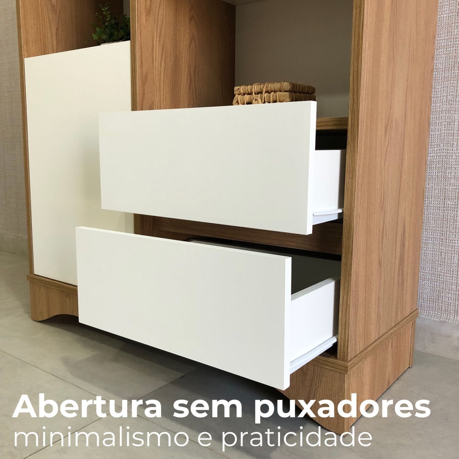 Armário Para Escritório Ou Home Office Space Com 1 Porta 2 Gavetas E Tampo Em Tamburato - 17