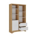 Ver mais imagens de Armário Para Escritório Ou Home Office Space Com 1 Porta 2 Gavetas E Tampo Em Tamburato